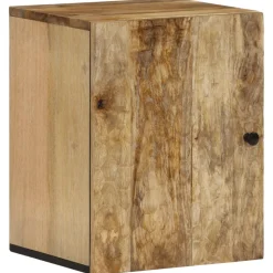 Best Muebles tifón Armario de baño de pared madera maciza de mango 38x33x48 cm Marrón