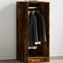 Discount Muebles tifón Armario de madera de ingeniería roble ahumado 48x41x102 cm Marrón
