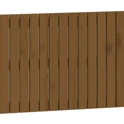 Best Muebles tifón Cabecero cama pared madera maciza pino marrón miel 82,5x3x60 cm Marrón