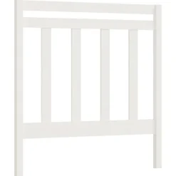 Hot Muebles tifón Cabecero de cama madera maciza de pino blanco 95x4x100 cm Blanco