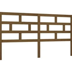 Best Muebles tifón Cabecero de cama madera maciza de pino marrón miel 206x4x100 cm Marrón