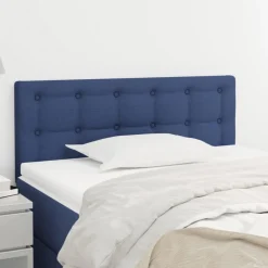 Discount Muebles tifón Cabecero de tela azul 90x5x78/88 cm Azul