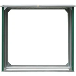 Online Muebles tifón Caseta de jardín para leña acero galvanizado verde 172x91x154cm Verde