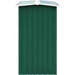 Online Muebles tifón Caseta de jardín para leña acero galvanizado verde 172x91x154cm Verde