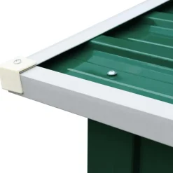 Online Muebles tifón Caseta de jardín para leña acero galvanizado verde 172x91x154cm Verde
