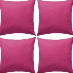 New Muebles tifón Cojines para exteriores 45x45 cm rosa 4 unidades