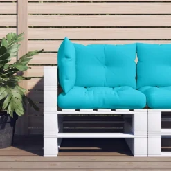 Fashion Muebles tifón Cojines para palés 3 piezas tela Oxford turquesa Turquesa