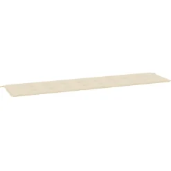Best Muebles tifón Cojín de banco de jardín tela Oxford beige 200x50x3 cm Beige