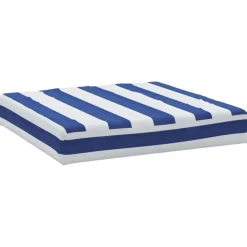 Best Muebles tifón Cojín para palets tela Oxford a rayas azul y blanco 60x60x8 cm Azul