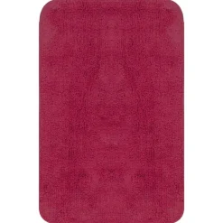 Best Muebles tifón Conjunto de alfombrillas de baño de tela 3 piezas fucsia Rosa