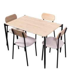 Fashion Muebles tifón Conjunto mesa+ 4 sillas modelo NAEBA