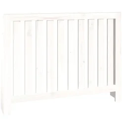 Clearance Muebles tifón Cubierta de radiador madera maciza de pino blanco 108,5x19x84cm Blanco