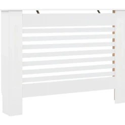Clearance Muebles tifón Cubierta para radiador MDF blanco 112x19x81,5 cm Blanco