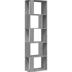 Online Muebles tifón Estantería de madera contrachapada gris Sonoma 45x24x160 cm Gris