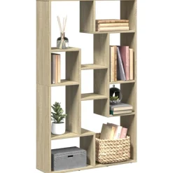 Sale Muebles tifón Estantería de madera de ingeniería roble Sonoma 72x20x120 cm Marrón