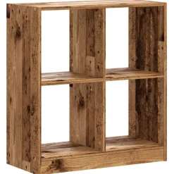 Outlet Muebles tifón Estantería de madera ingeniería color envejecido 68,5x32x75 cm Marrón