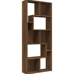 Outlet Muebles tifón Estantería madera contrachapada color roble marrón 67x24x161 cm Marrón