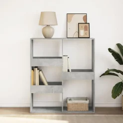 Best Muebles tifón Estantería/divisor de espacios gris hormigón 100x33x115 cm Gris