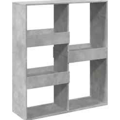 Best Muebles tifón Estantería/divisor de espacios gris hormigón 100x33x115 cm Gris