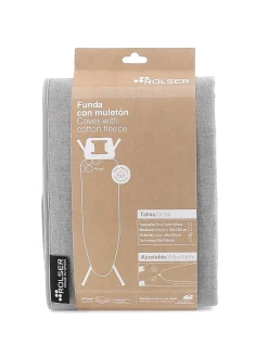 Clearance Muebles tifón FUNDA T.PLANCHA MULETON NATURAL 130X48 PLOMO