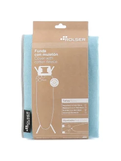 Clearance Muebles tifón FUNDA T.PLANCHA MULETON NATURAL 130X48 TURQUESA