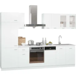 Best Muebles tifón Juego de muebles de cocina 7 piezas madera de ingeniería blanco Blanco