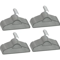 Clearance Muebles tifón Juego de perchas ropa 100 uds antideslizantes terciopelo gris Gris