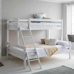 Hot Muebles tifón Litera de madera blanca WHITE