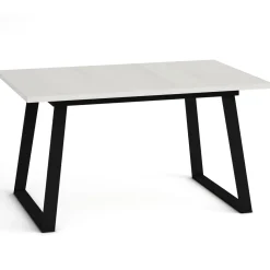 Clearance Muebles tifón Mesa comedor pata metálica trapecio negra EINAR Polar Ext.140(191) 90