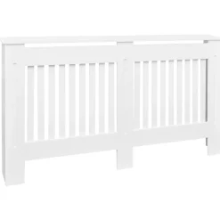 Best Muebles tifón Mueble cubierta para radiador MDF 152 cm Blanco