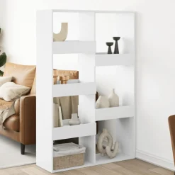 Outlet Muebles tifón Separador de ambientes madera ingeniería blanco 100x33x155,5 cm Blanco