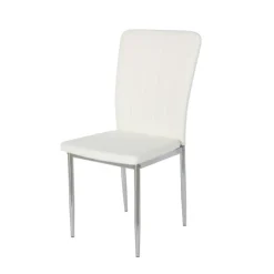Fashion Muebles tifón Silla de comedor ALANA PU blanco