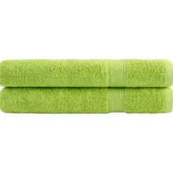 Best Muebles tifón Toallas de sauna SOLUND 2 uds verde manzana 80x200 cm 600 gsm Verde